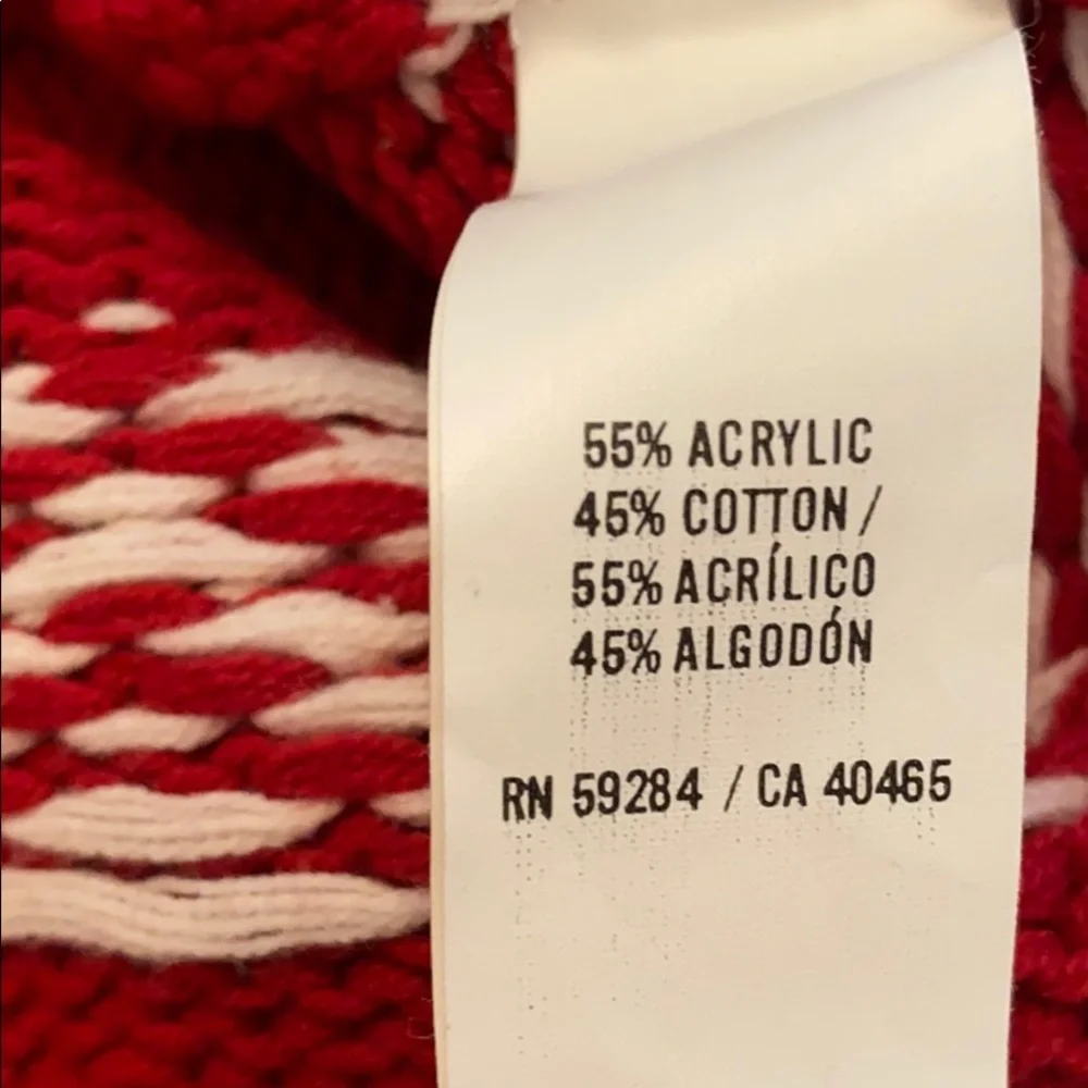 The Children’s Place Red Floral Winter Sweater